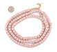 Pink Padre Prosser Button Beads (9mm) (Long Strand) - The Bead Chest