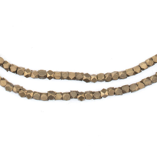 Antiqued Brass Diamond Cut Beads (2.5mm) - The Bead Chest