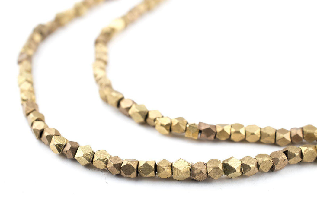 Brass Diamond Cut Beads (2.5mm) - The Bead Chest
