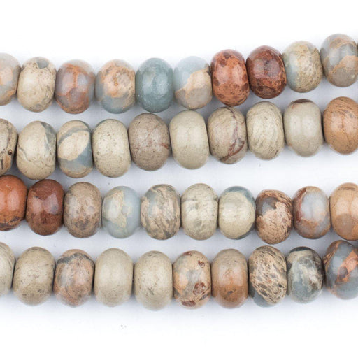Natural Rondelle Stone Beads (5x8mm) - The Bead Chest