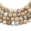Round Matte Picture Jasper Beads (6mm)