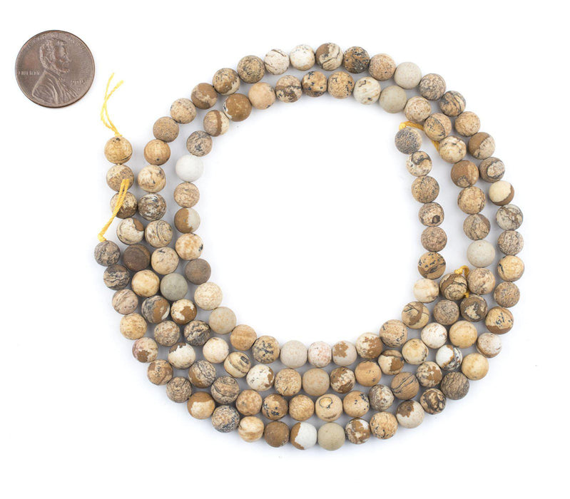 Round Picture Jasper Beads (6mm) - The Bead Chest