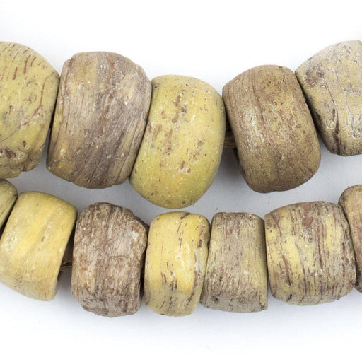 Antique Yellow Hebron Kano Beads (Natural) - The Bead Chest