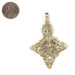 Brass Ethiopian Coptic Cross (60x40mm) - The Bead Chest