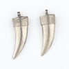 Moroccan Silver Horn Pendant (35mm) (Set of 2)