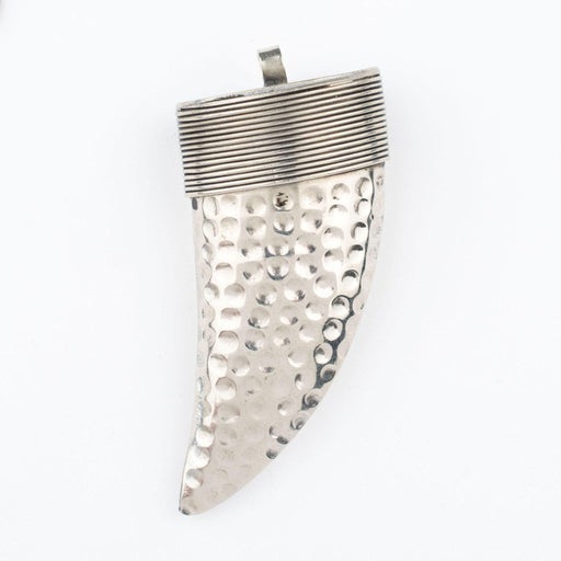 Moroccan Silver Horn Pendant (60mm)