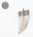 Moroccan Silver Horn Pendant (60mm) - The Bead Chest