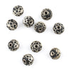10mm Berber Silver Bicone Beads (Set of 10)