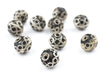 10mm Berber Silver Bicone Beads (Set of 10) - The Bead Chest