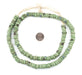 Vintage Green Sliced Sandcast Beads - The Bead Chest