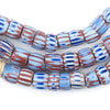 Awalleh White Chevron Trade Beads (Long Strand)
