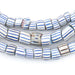 Blue & White Awalleh Chevron Beads (Long Strand) - The Bead Chest