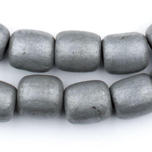 Vintage Ethiopian Wooden Prayer Beads (Silver) - The Bead Chest
