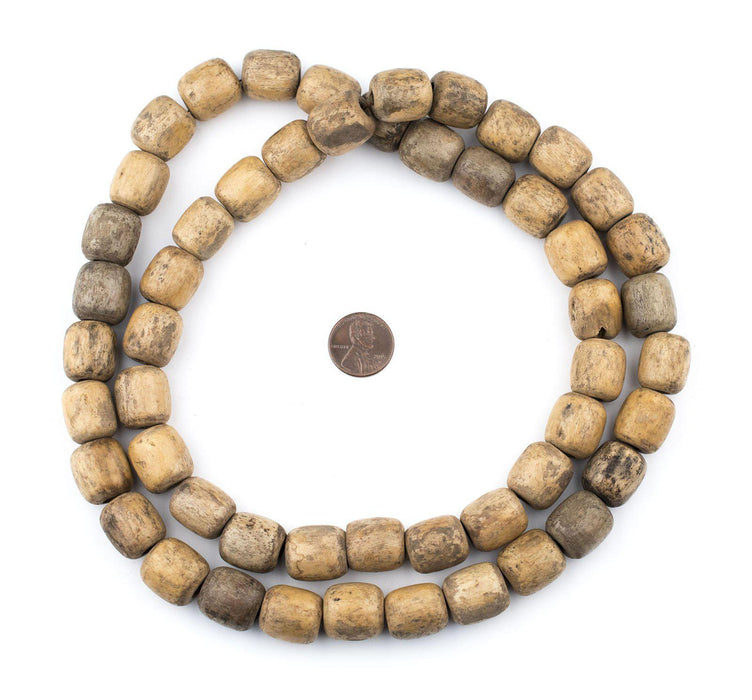Vintage Ethiopian Wooden Prayer Beads (Natural) - The Bead Chest