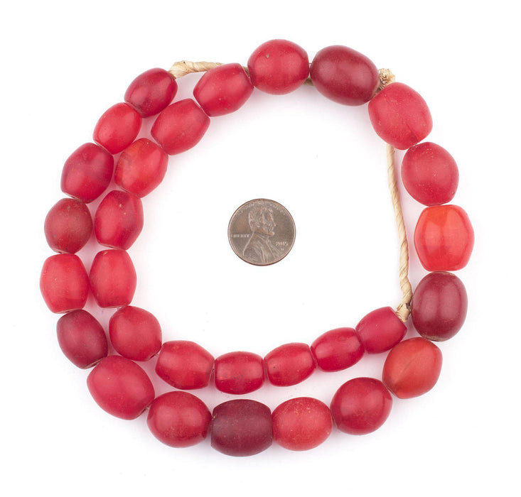 Red Tomato Beads (Short Strand) - The Bead Chest