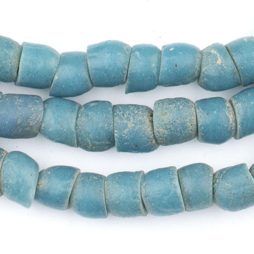 Vintage Turquoise Teal Glass Beads (9mm)