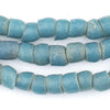 Vintage Turquoise Teal Glass Beads (9mm)