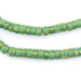 Green & Yellow Chevron Beads (6mm) - The Bead Chest