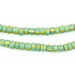Green & Yellow Chevron Beads (5mm) - The Bead Chest