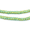 Green & Yellow Chevron Beads (5mm)