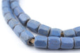 Faceted Russian Blue Glass Beads (7mm) - The Bead Chest