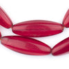 Red Transluscent Bohemian Fulani Glass Beads