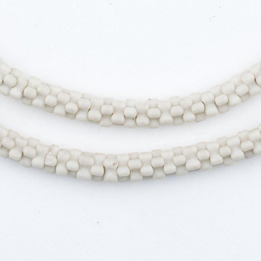 White Star Snake Beads - The Bead Chest