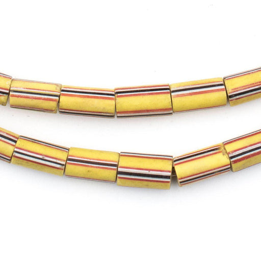 Vintage Yellow Bajigega Venetian Trade Beads - The Bead Chest