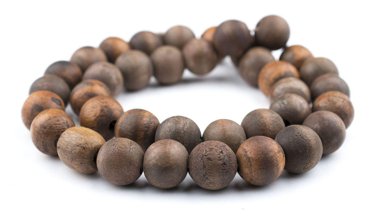 Vintage Ethiopian Wooden Prayer Beads (Round) - The Bead Chest