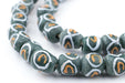 Green Eye Krobo Beads - The Bead Chest