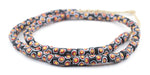 Lava Spot Elbow Krobo Beads - The Bead Chest