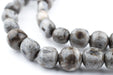 Rounded Grey Bone Beads (Small) - The Bead Chest