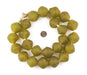 Super Jumbo Yellow Bicone Recycled Glass Beads (35mm) - The Bead Chest