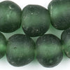 Super Jumbo Light Green Recycled Glass Beads (32mm)