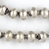 Ethiopian Round White Metal Beads (12mm)