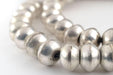 Mali-Style Ethiopian Silver Saucer Beads (12mm) - The Bead Chest