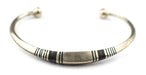 Patterned Tuareg Silver Cuff Bracelet - The Bead Chest