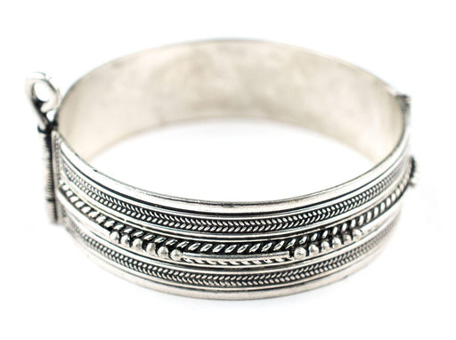 Moroccan Silver Cuff Bracelet - The Bead Chest