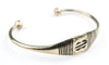 Patterned Tuareg Brass Cuff Bracelet