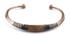 Engraved Tuareg Copper Cuff Bracelet - The Bead Chest