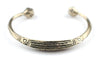 Engraved Tuareg Brass Cuff Bracelet