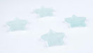 Clear Sea Glass Star Pendants (Set of 4) - The Bead Chest