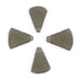 Grey Triangle Sea Glass Pendants (Set of 4) - The Bead Chest