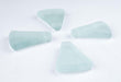 Clear Triangle Sea Glass Pendants (Set of 4) - The Bead Chest