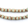 Green Stripe Inlaid Olive Wood Arabian Prayer Beads (7mm)