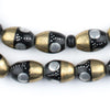 Silver Evil Eye Brass Inlaid Ebony Arabian Prayer Beads