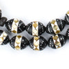 Beige Mosaic Inlaid Ebony Arabian Prayer Beads