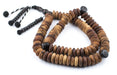 Jumbo Rondelle Olive Wood Arabian Prayer Beads (18mm) - The Bead Chest