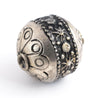 Round Silver Artisanal Berber Bead (22mm)