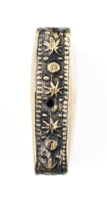 Square Brass Artisanal Berber Bead (35mm) - The Bead Chest